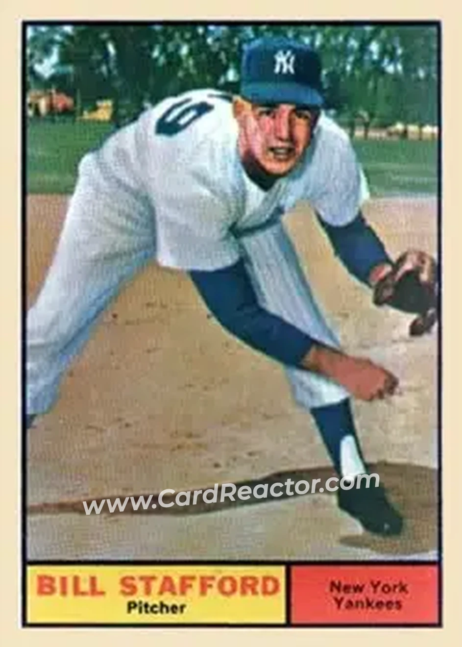 1961 Topps #213 - Bill Stafford - New York Yankees - Front