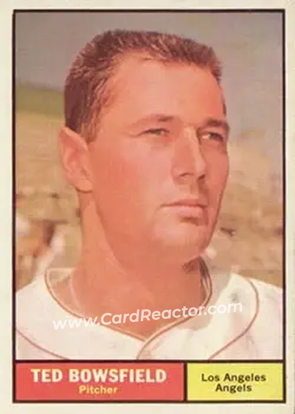 1961 Topps #216 - Ted Bowsfield - Los Angeles Angels - Front
