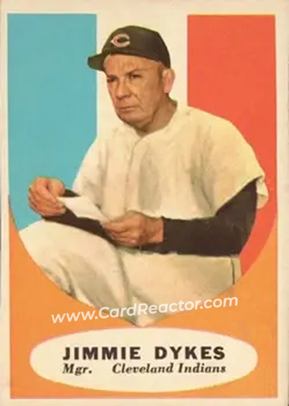 1961 Topps #222 - Jimmy Dykes - Cleveland Indians - Front