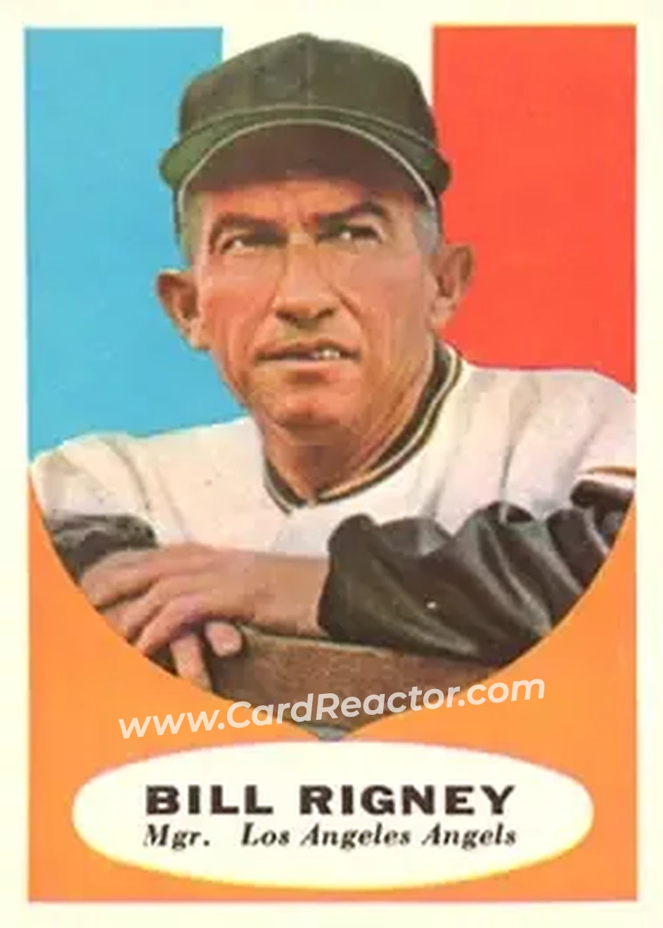 1961 Topps #225 - Bill Rigney - Los Angeles Angels - Front