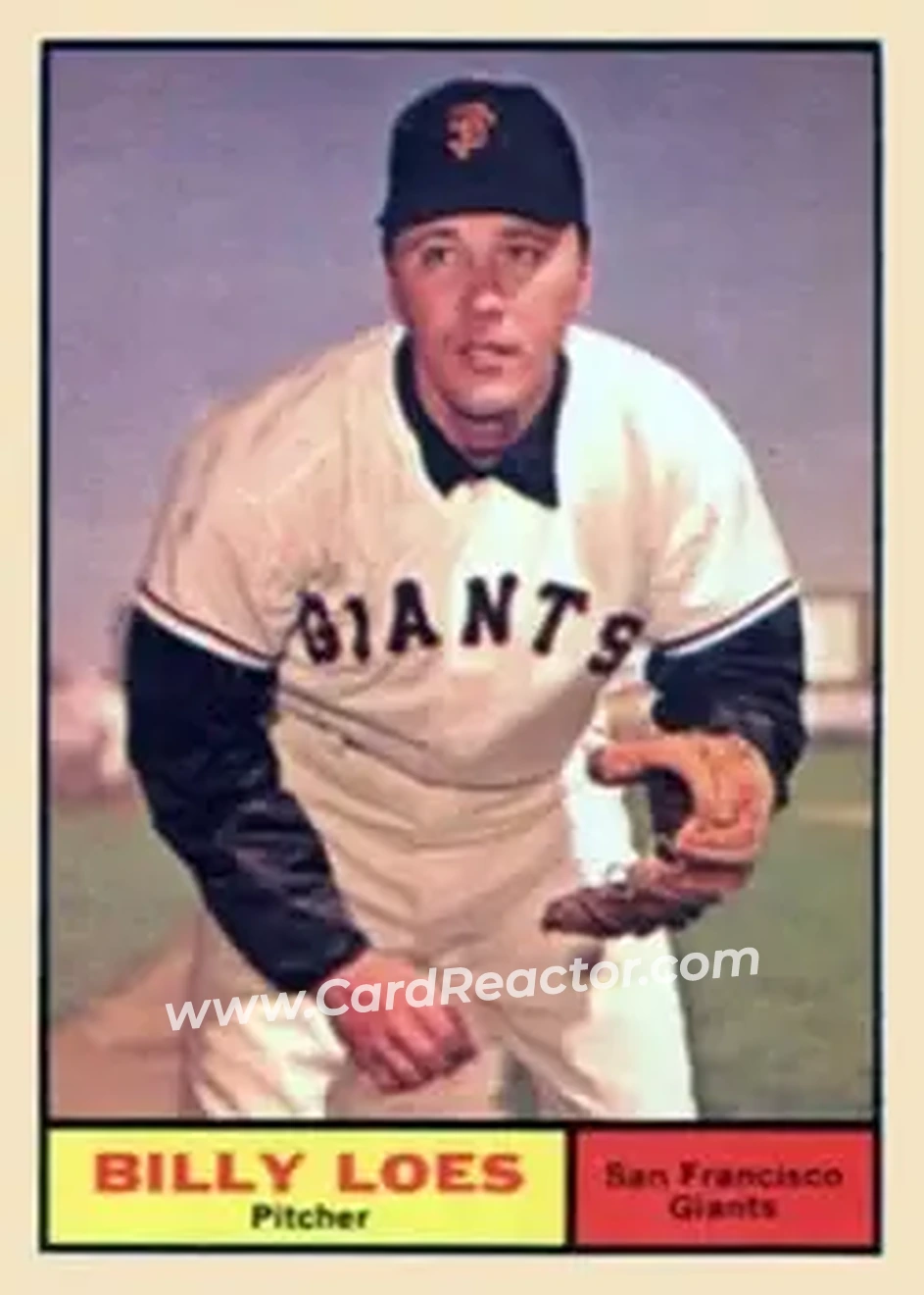 1961 Topps #237 - Billy Loes - San Francisco Giants - Front