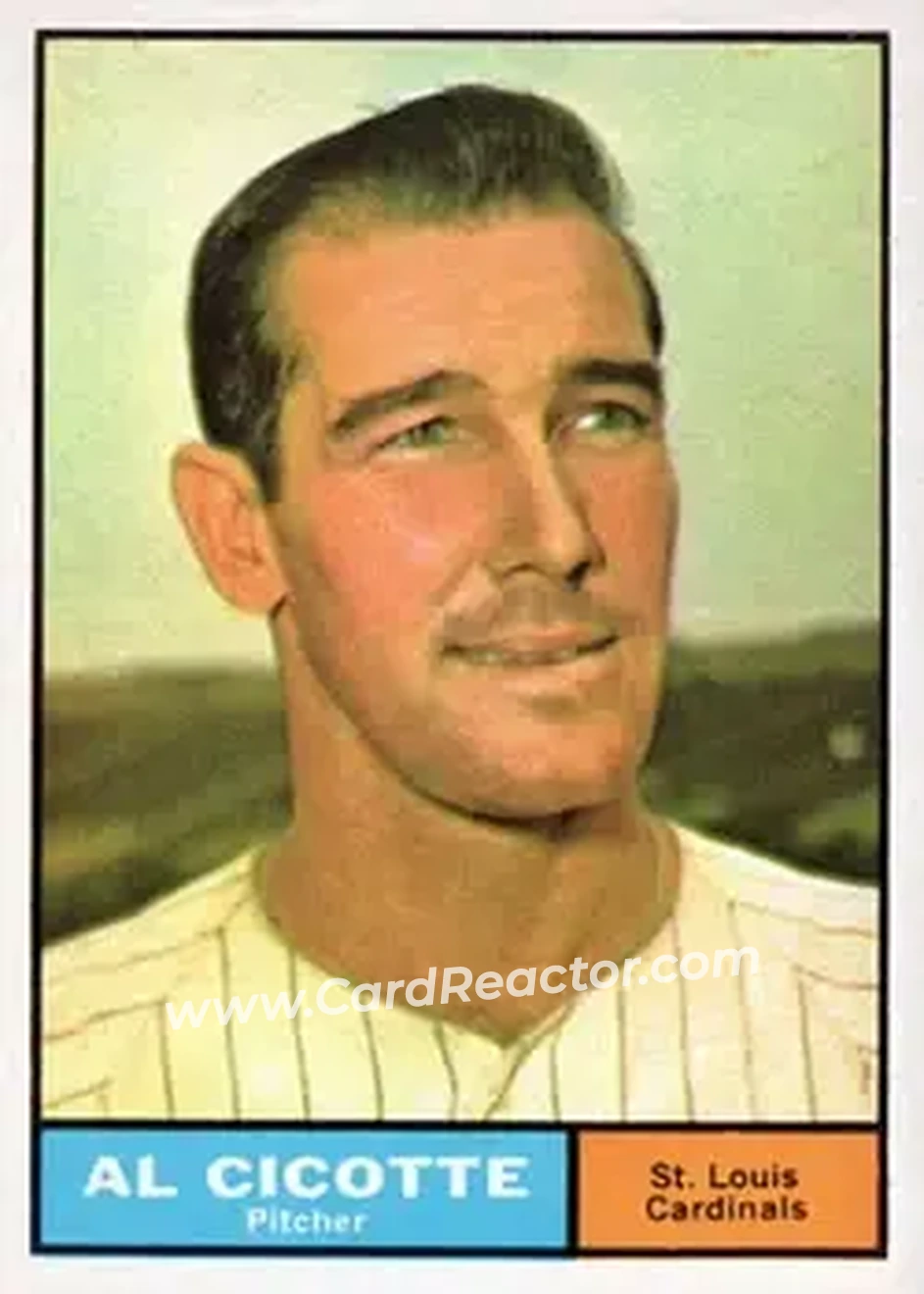1961 Topps #241 - Al Cicotte - St. Louis Cardinals - Front