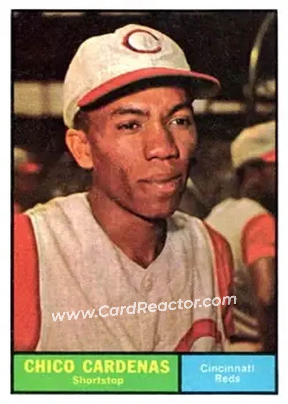 1961 Topps #244 - Chico Cardenas - Cincinnati Reds - Front