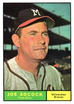 1961 Topps #245 - Joe Adcock - Milwaukee Braves