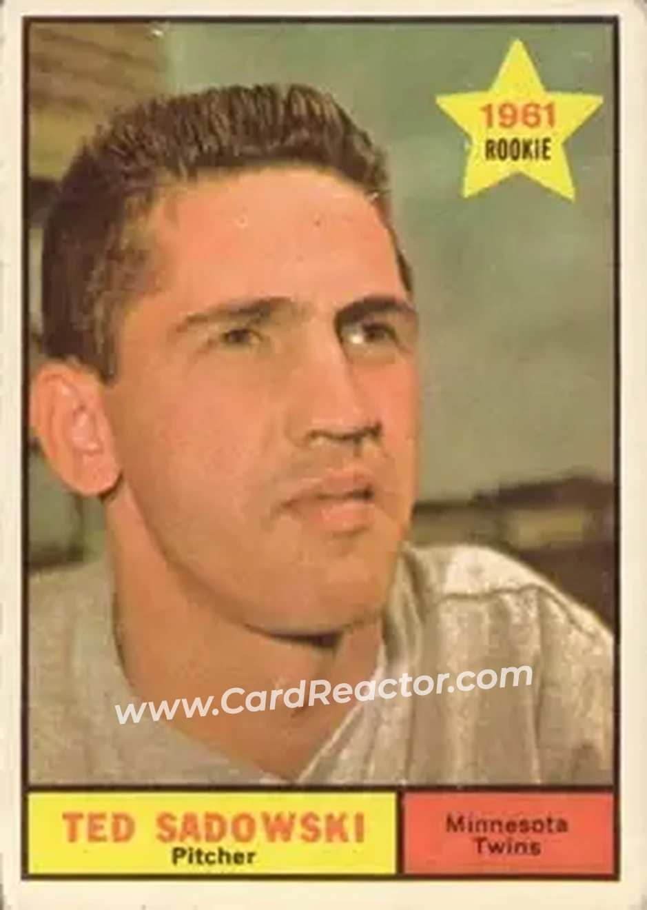 1961 Topps #254 - Ted Sadowski - Minnesota Twins - Front