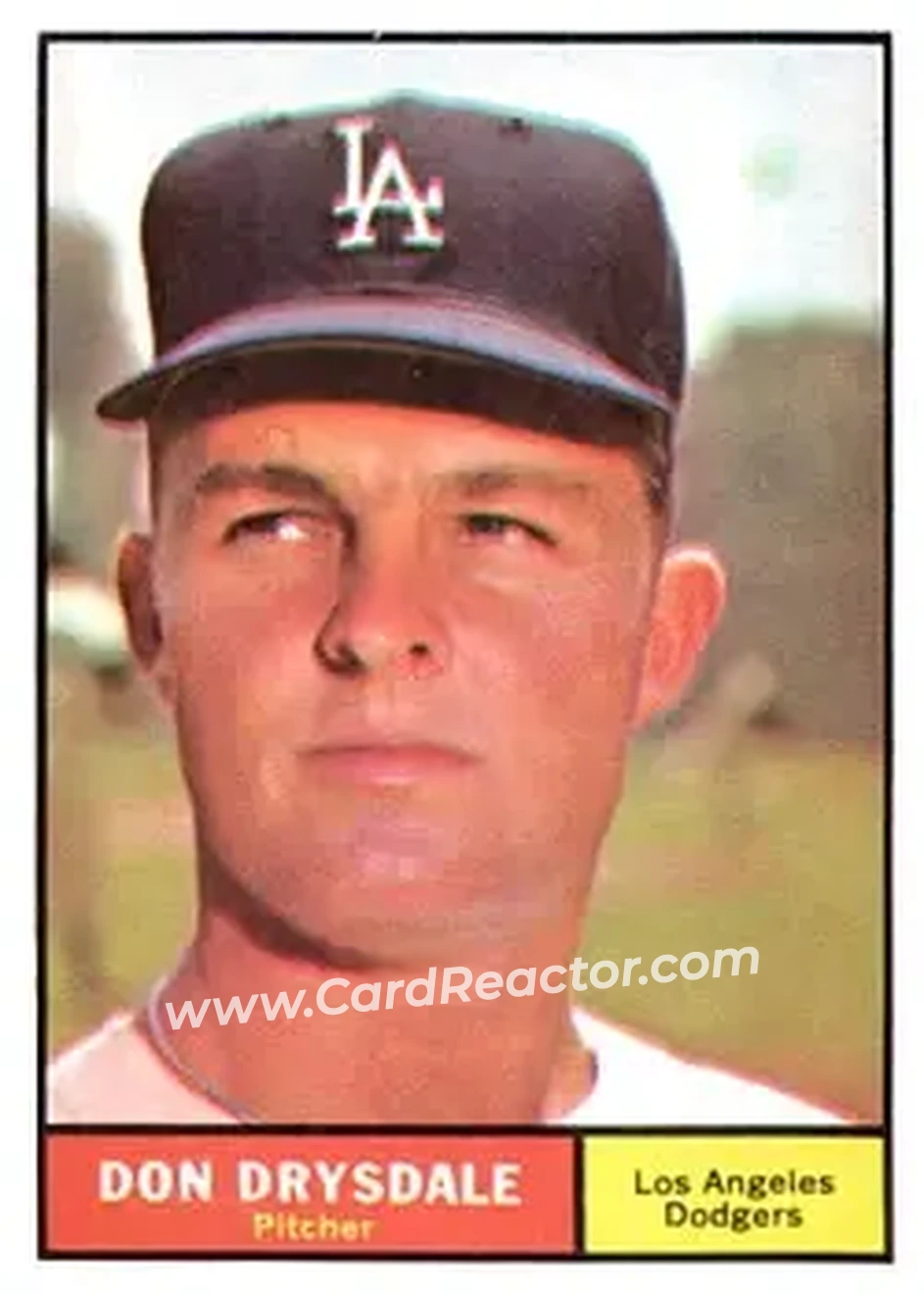 1961 Topps #260 - Don Drysdale - Los Angeles Dodgers - Front