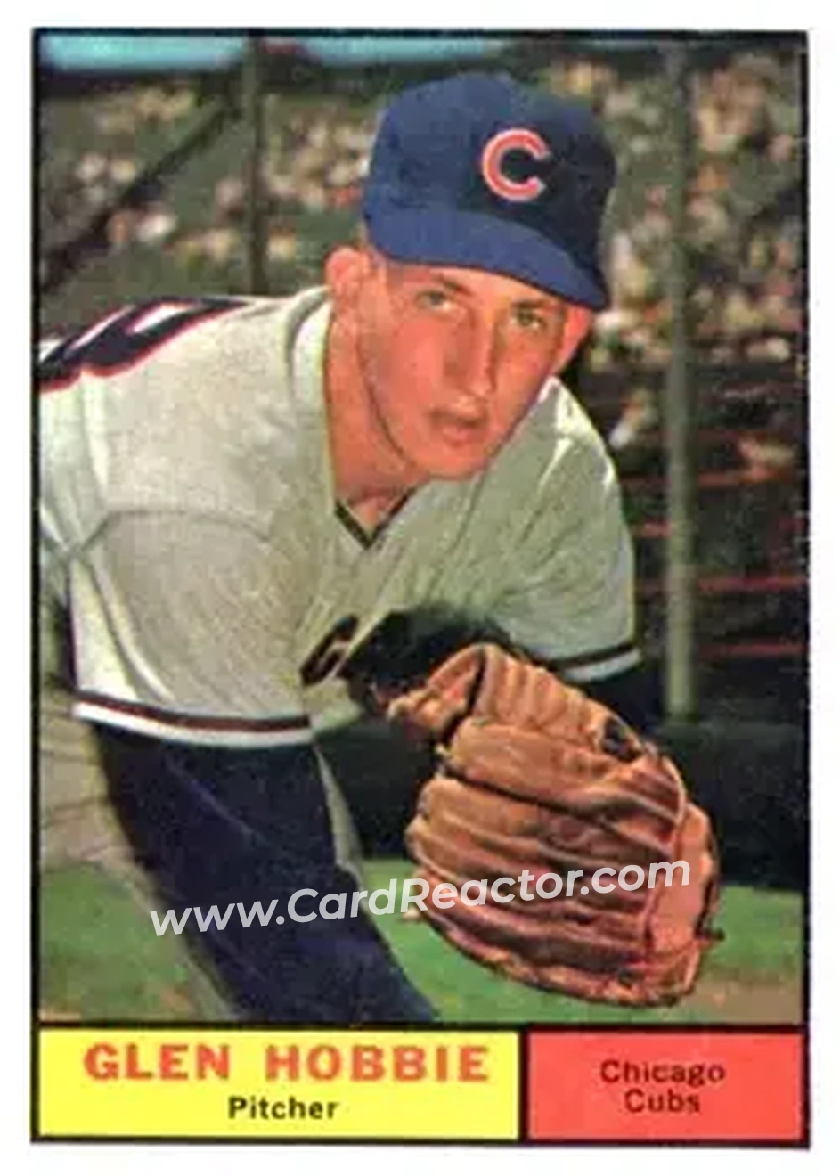 1961 Topps #264 - Glen Hobbie - Chicago Cubs - Front
