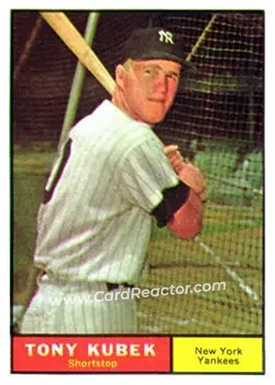 1961 Topps #265 - Tony Kubek - New York Yankees - Front