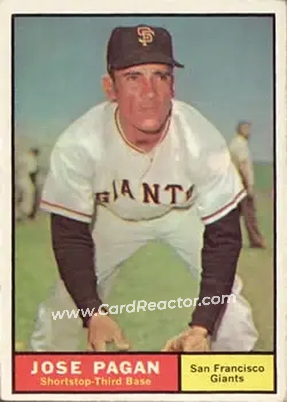 1961 Topps #279 - Jose Pagan - San Francisco Giants - Front