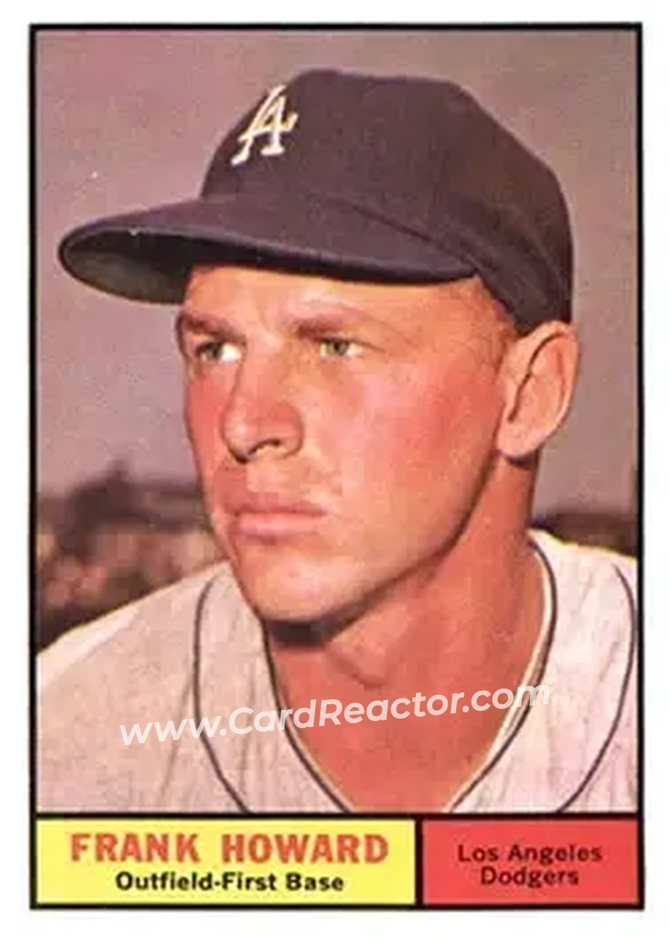 1961 Topps #280 - Frank Howard - Los Angeles Dodgers - Front