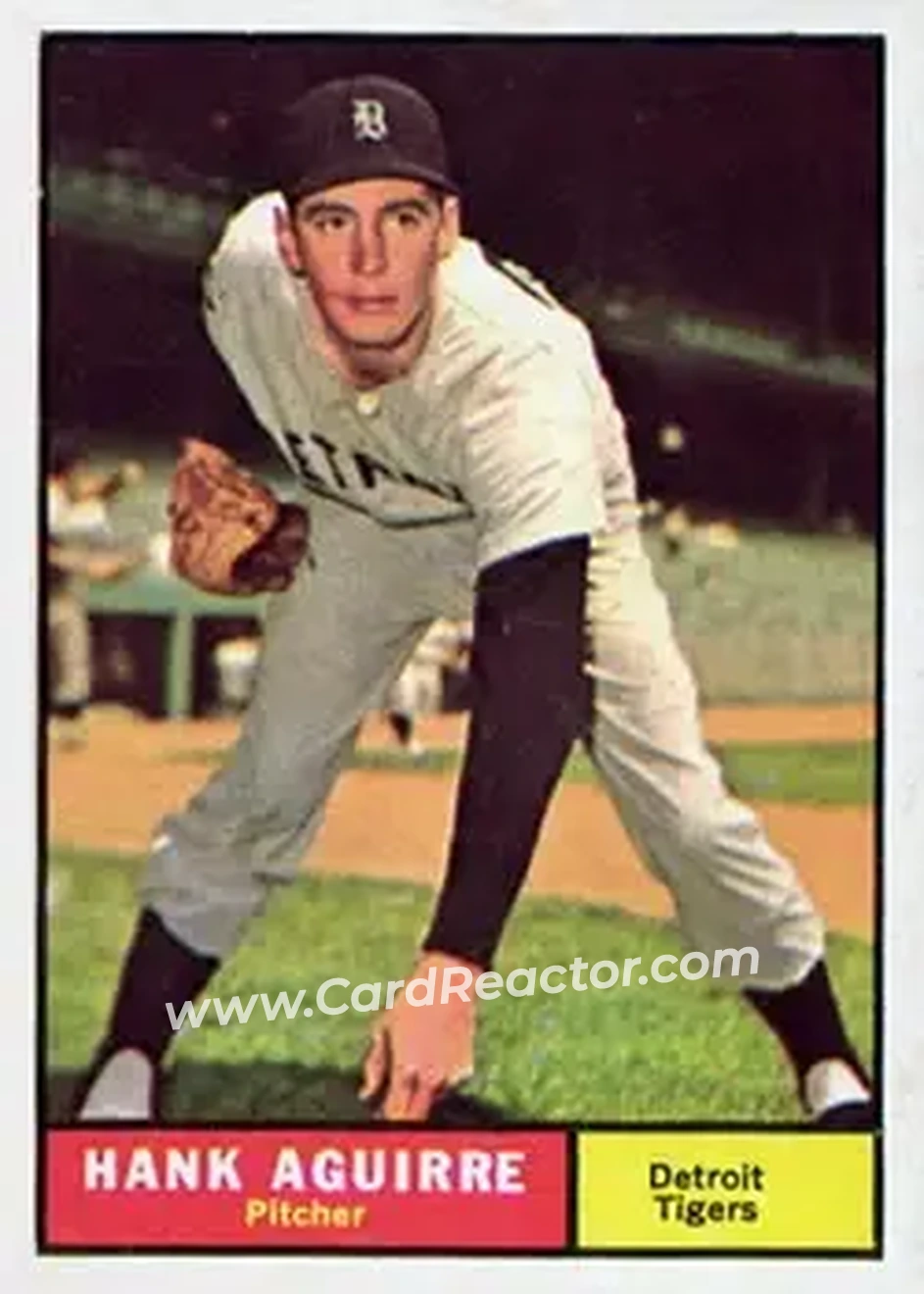 1961 Topps #324 - Hank Aguirre - Detroit Tigers - Front
