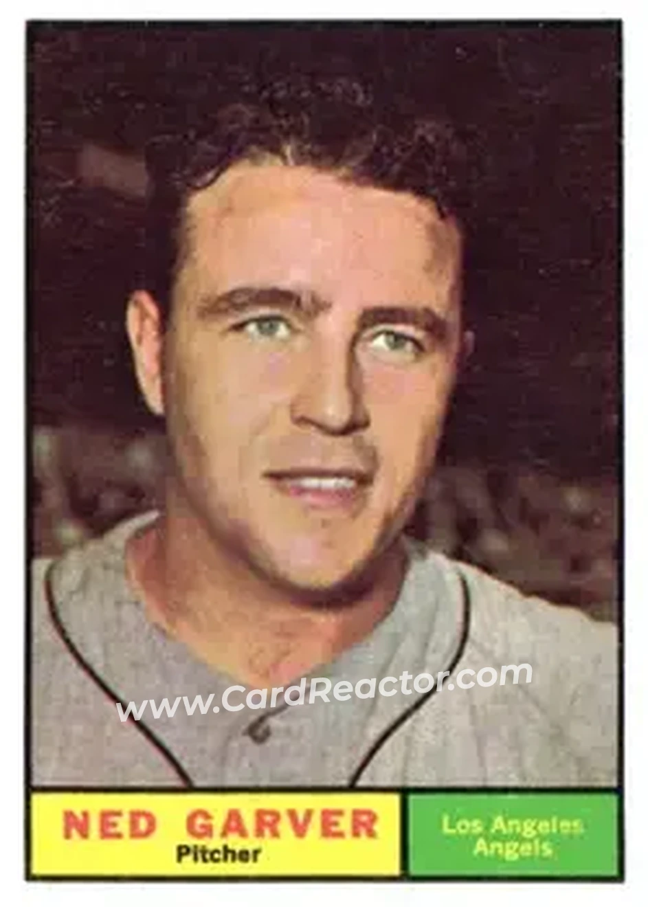 1961 Topps #331 - Ned Garver - Los Angeles Angels - Front 1961 Topps #331 - Ned Garver - Los Angeles Angels - Front