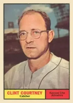 1961 Topps #342 - Clint Courtney - Kansas City Athletics