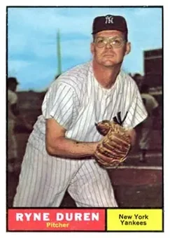 1961 Topps #356 - Ryne Duren - New York Yankees