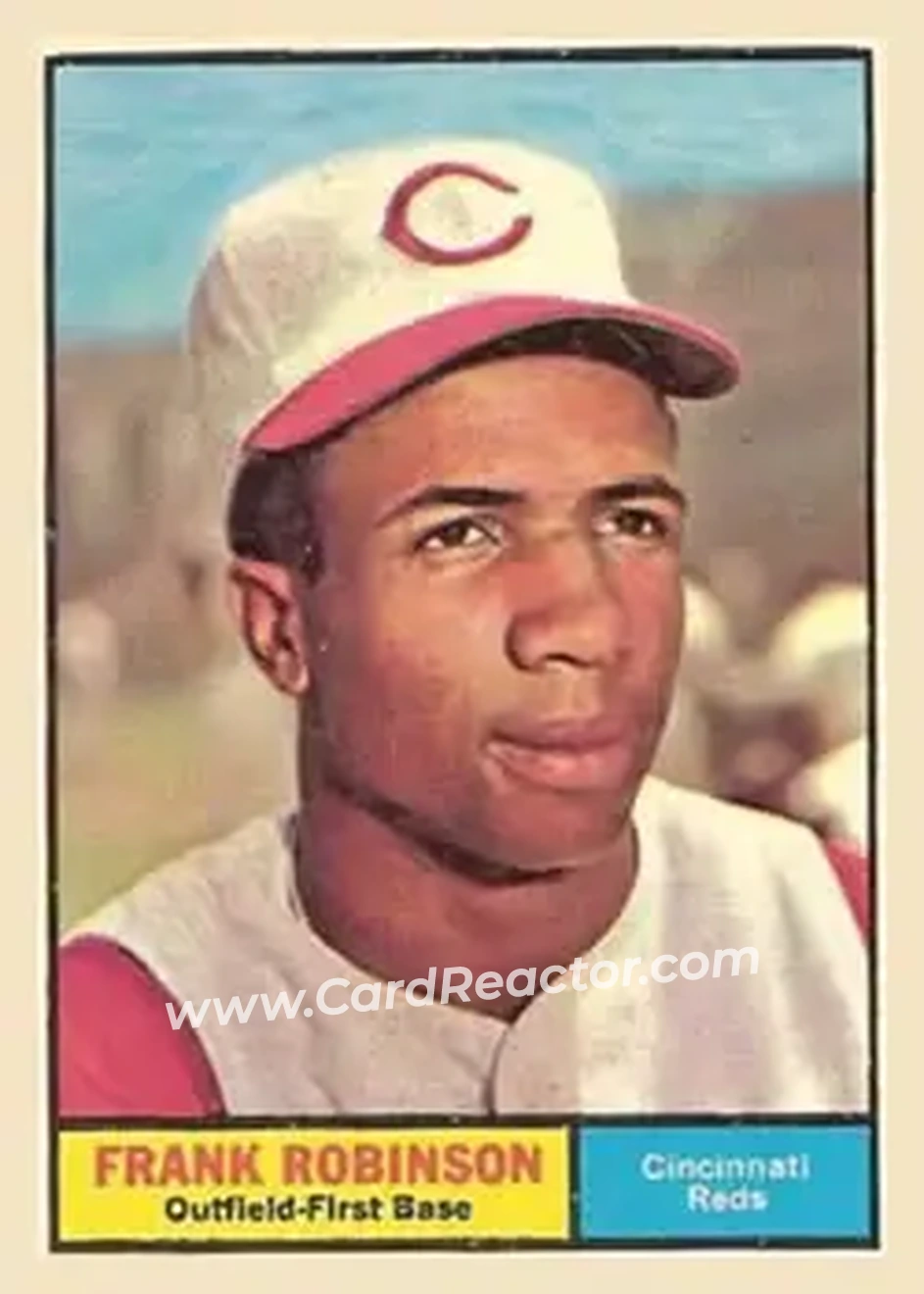 1961 Topps #360 - Frank Robinson - Cincinnati Reds - Front