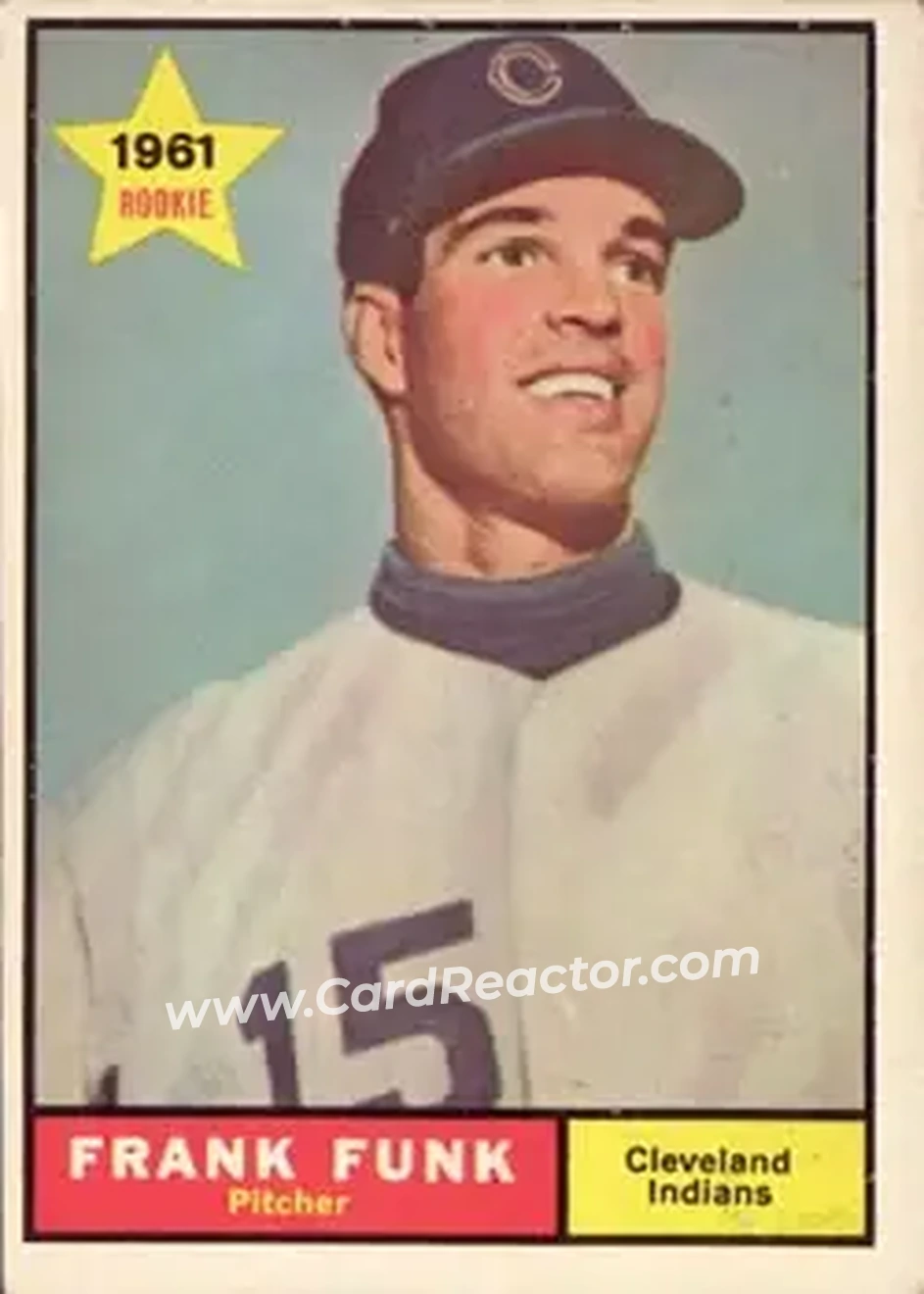 1961 Topps #362 - Frank Funk - Cleveland Indians - Front