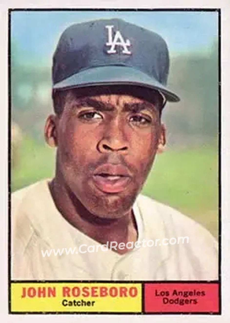 1961 Topps #363 - John Roseboro - Los Angeles Dodgers - Front