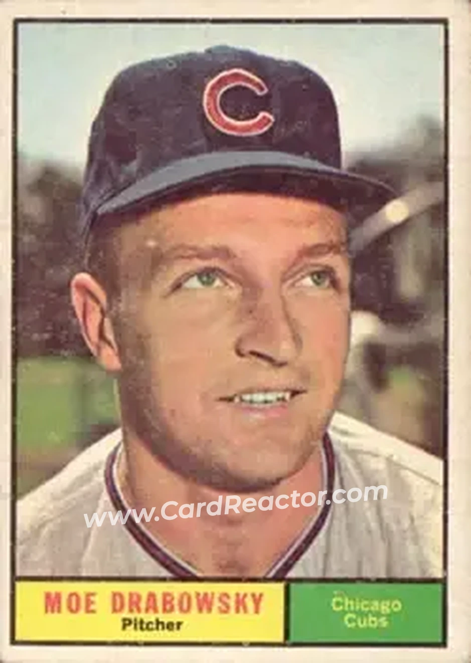 1961 Topps #364 - Moe Drabowsky - Chicago Cubs - Front 1961 Topps #364 - Moe Drabowsky - Chicago Cubs - Front