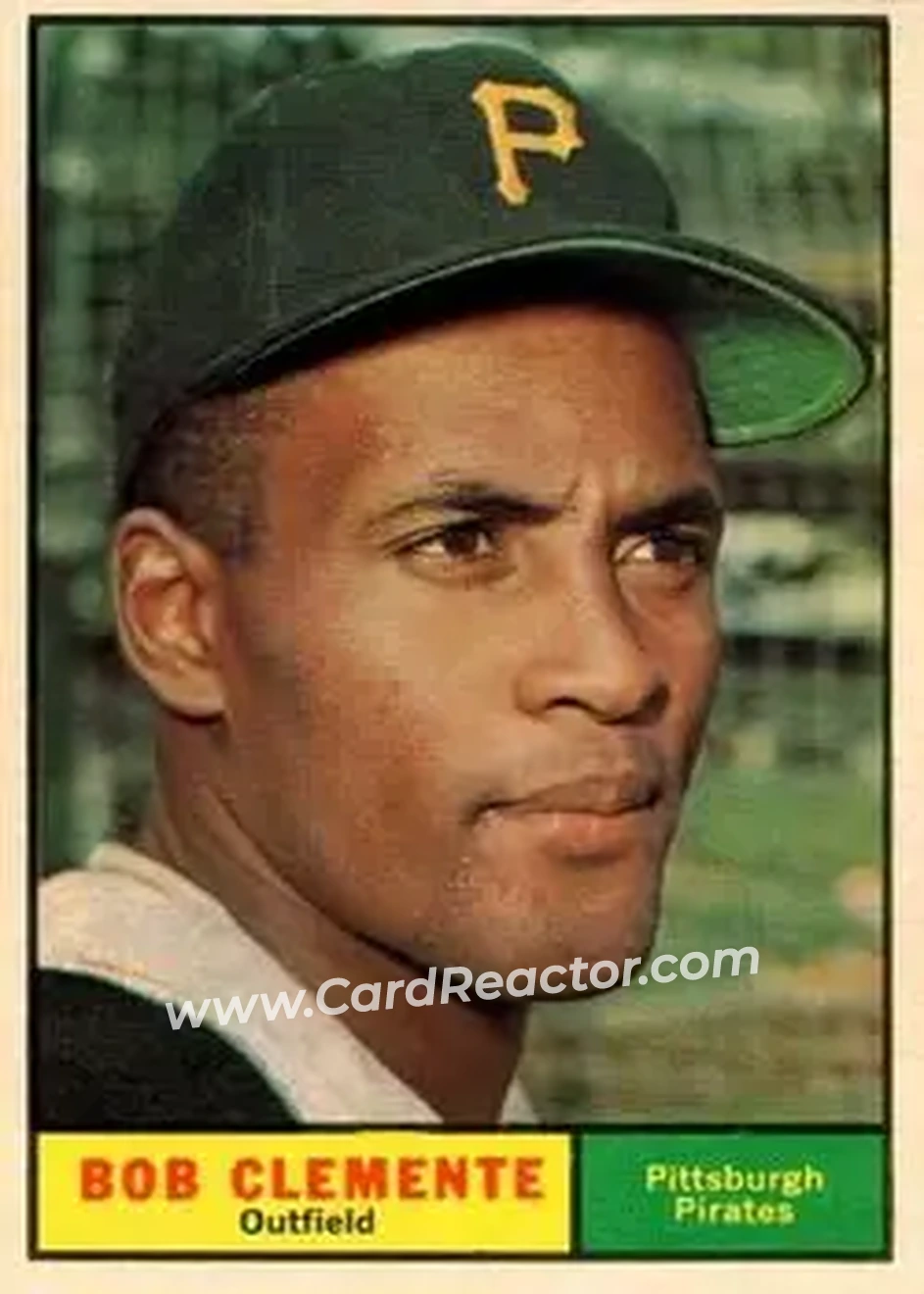 1961 Topps #388 - Bob Clemente - Pittsburgh Pirates - Front