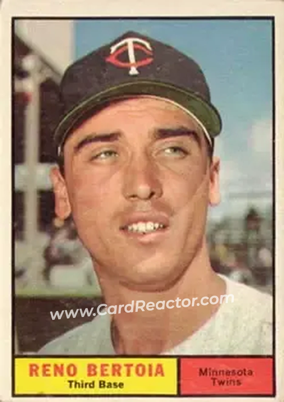 1961 Topps #392 - Reno Bertoia - Minnesota Twins - Front