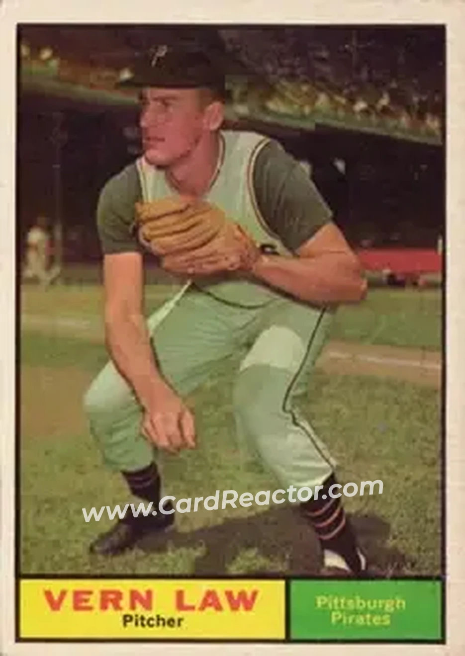 1961 Topps #400 - Vern Law - Pittsburgh Pirates - Front 1961 Topps #400 - Vern Law - Pittsburgh Pirates - Front