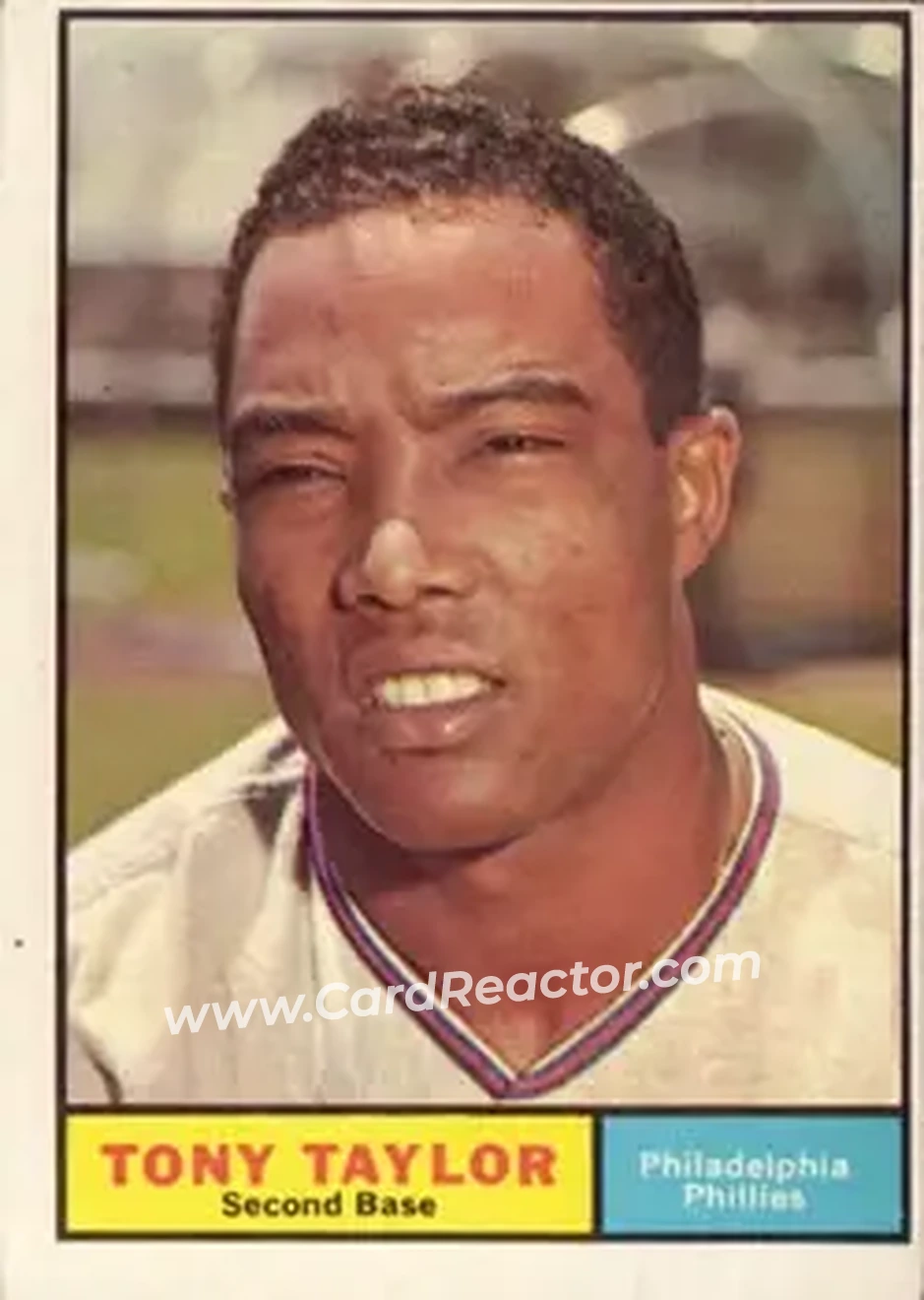 1961 Topps #411 - Tony Taylor - Philadelphia Phillies - Front 1961 Topps #411 - Tony Taylor - Philadelphia Phillies - Front