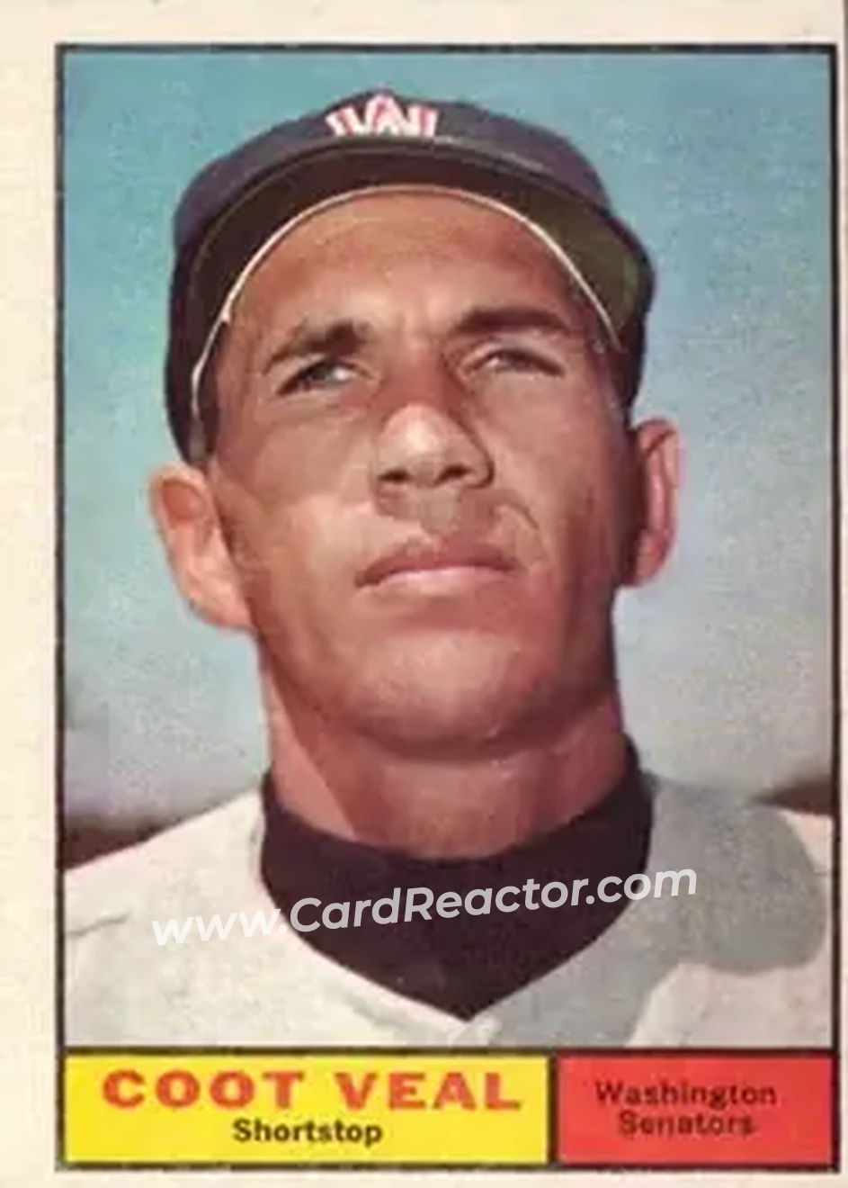 1961 Topps #432 - Coot Veal - Washington Senators - Front