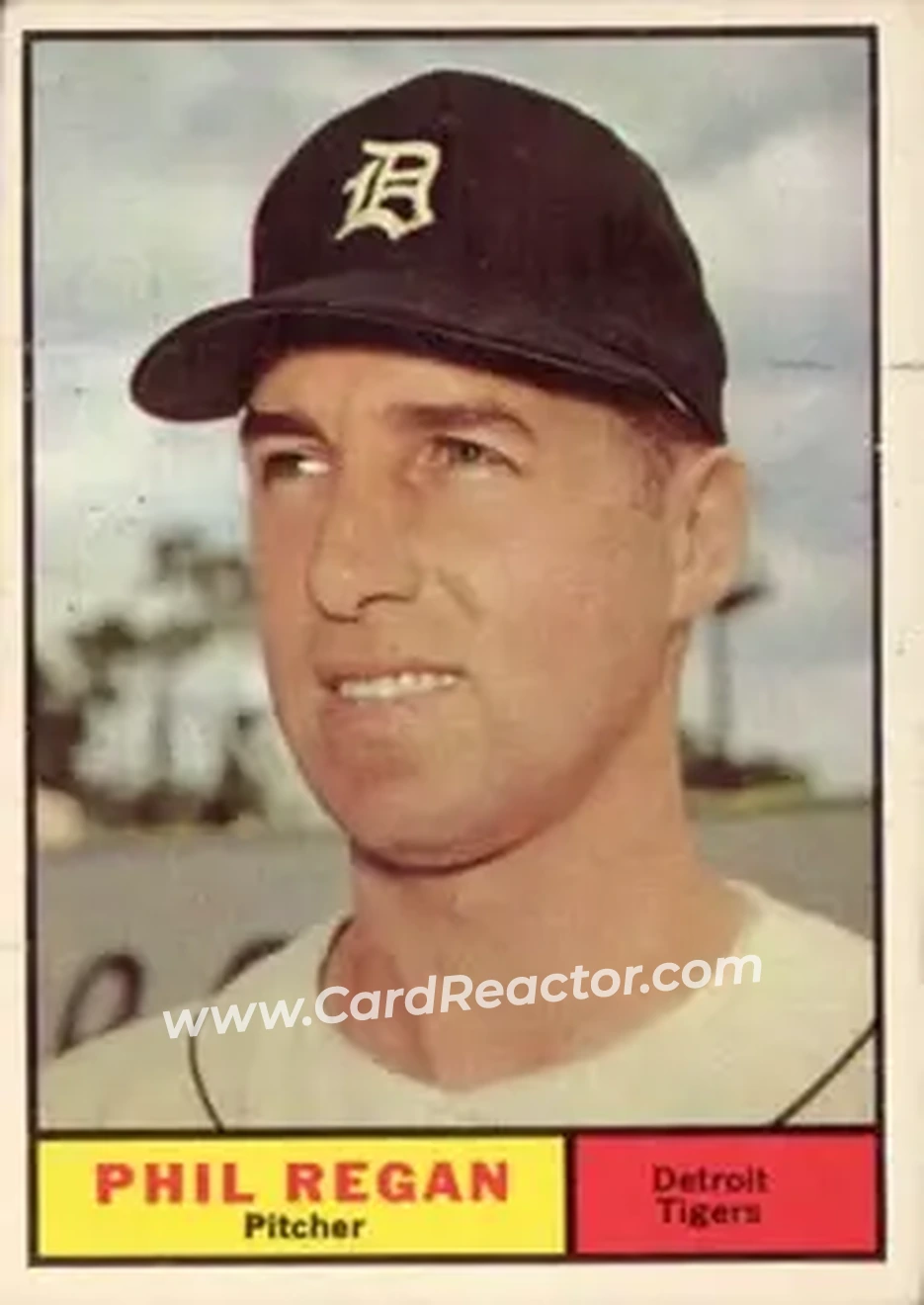 1961 Topps #439 - Phil Regan - Detroit Tigers - Front 1961 Topps #439 - Phil Regan - Detroit Tigers - Front