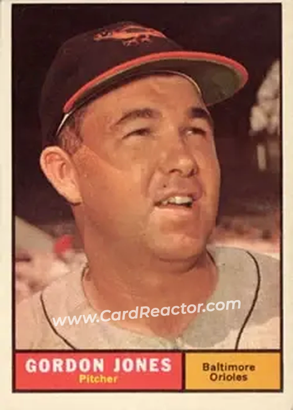 1961 Topps #442 - Gordon Jones - Baltimore Orioles - Front