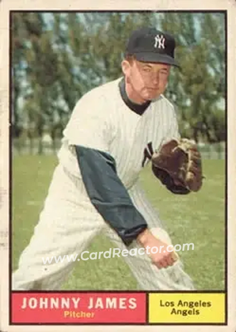 1961 Topps #457 - Johnny James - Los Angeles Angels - Front
