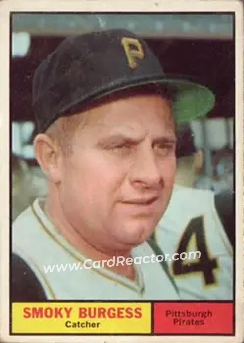 1961 Topps #461 - Forrest Burgess - Pittsburgh Pirates - Front