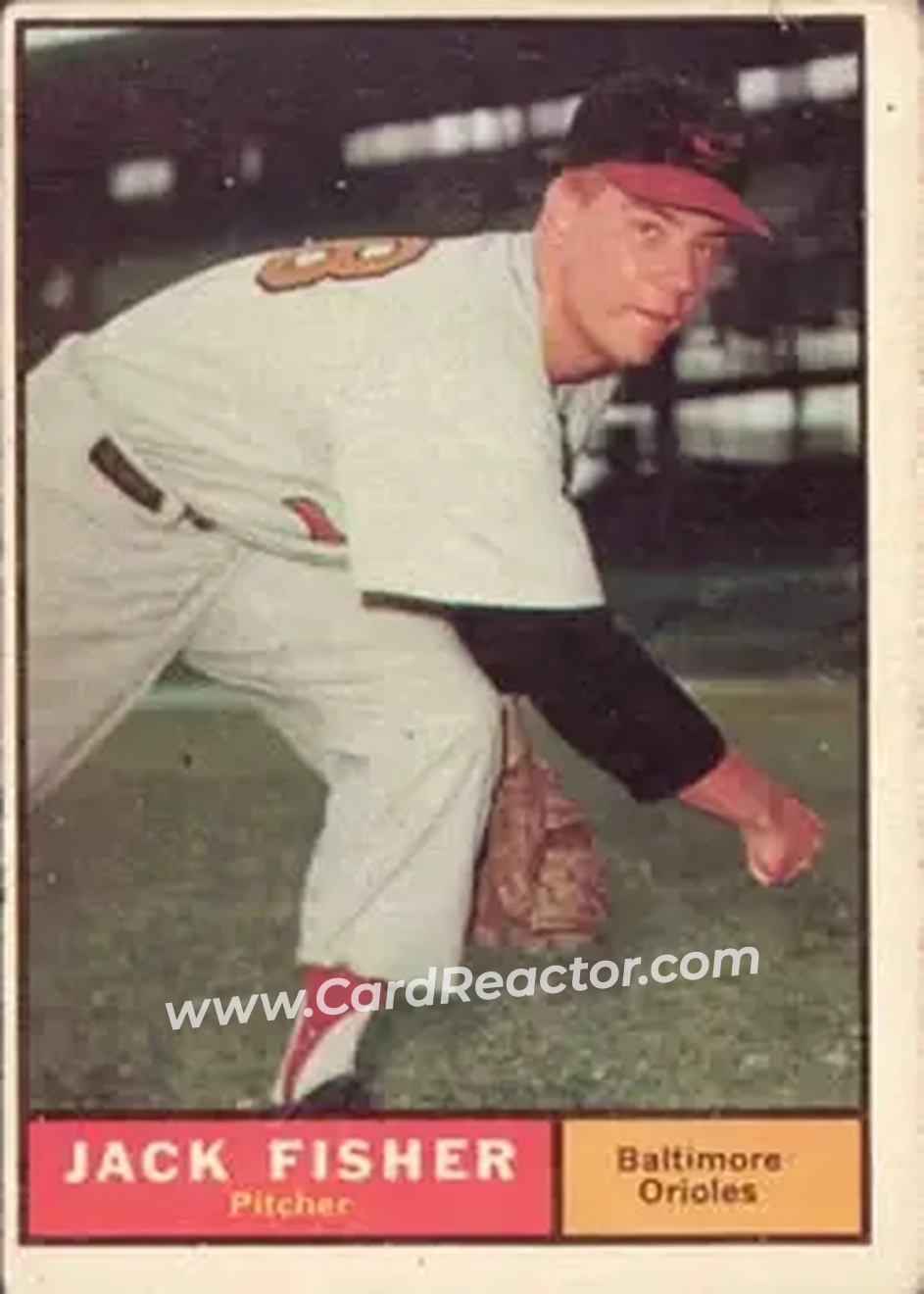 1961 Topps #463 - Jack Fisher - Baltimore Orioles - Front