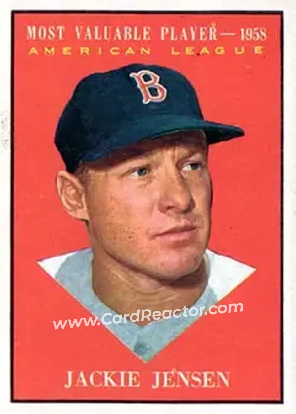 1961 Topps #476 - Jackie Jensen - Boston Red Sox