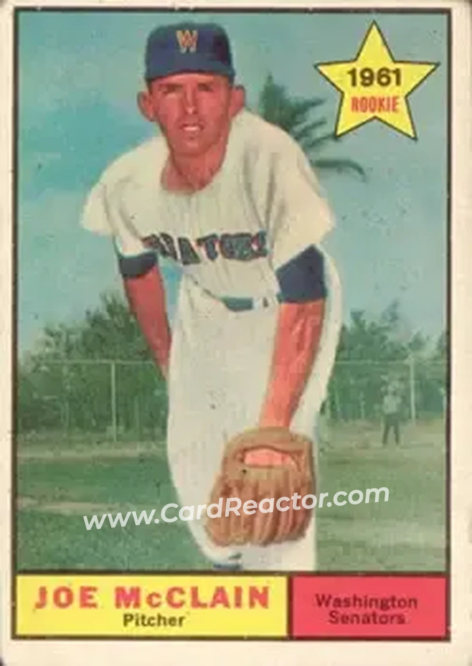 1961 Topps #488 - Joe McClain - Washington Senators - Front
