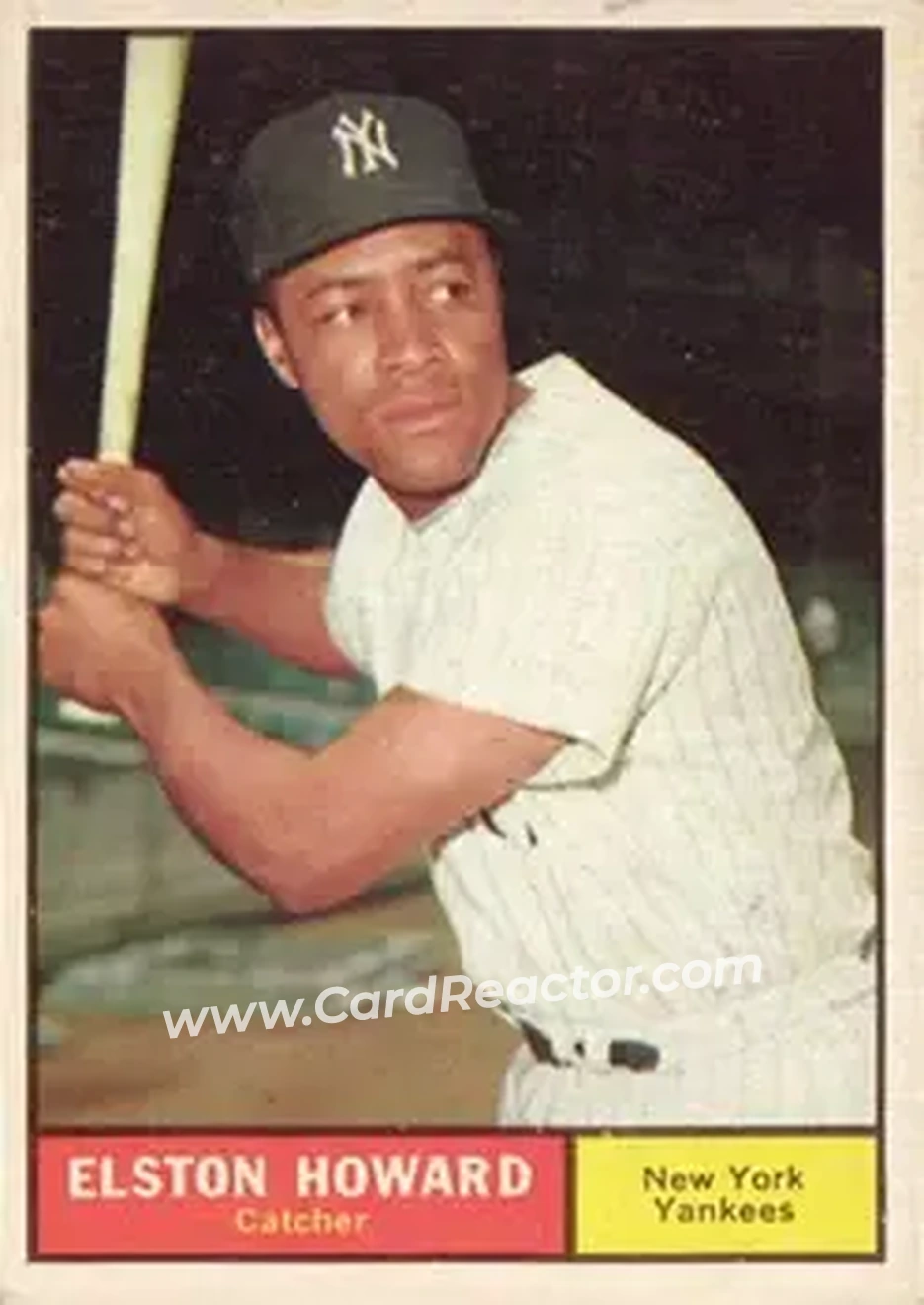 1961 Topps #495 - Elston Howard - New York Yankees