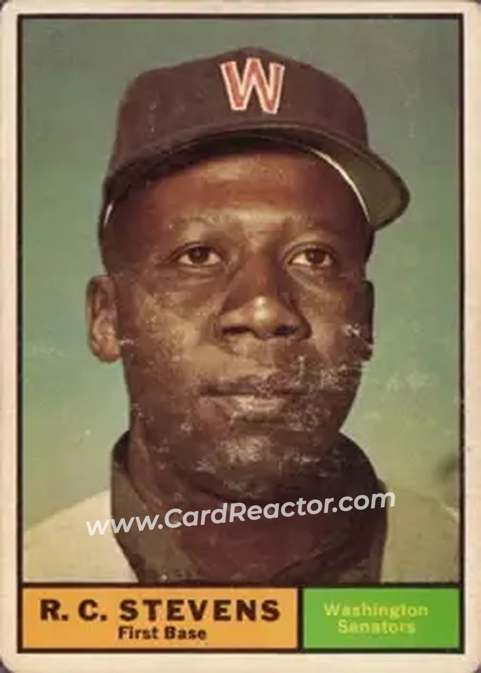 1961 Topps #526 - R.C. Stevens - Washington Senators - Front