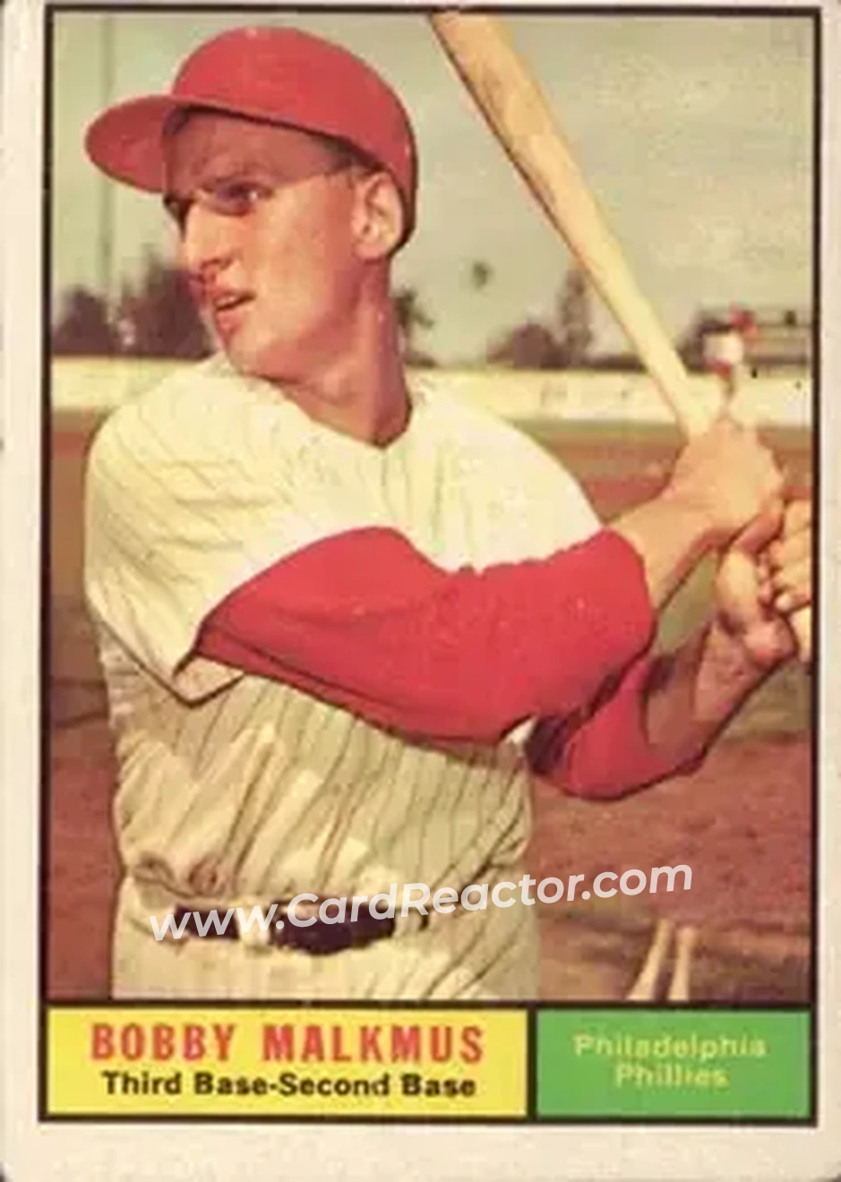 1961 Topps #530 - Bob Malkmus - Philadelphia Phillies - Front