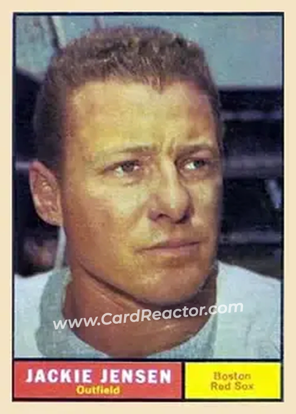 1961 Topps #540 - Jackie Jensen - Boston Red Sox