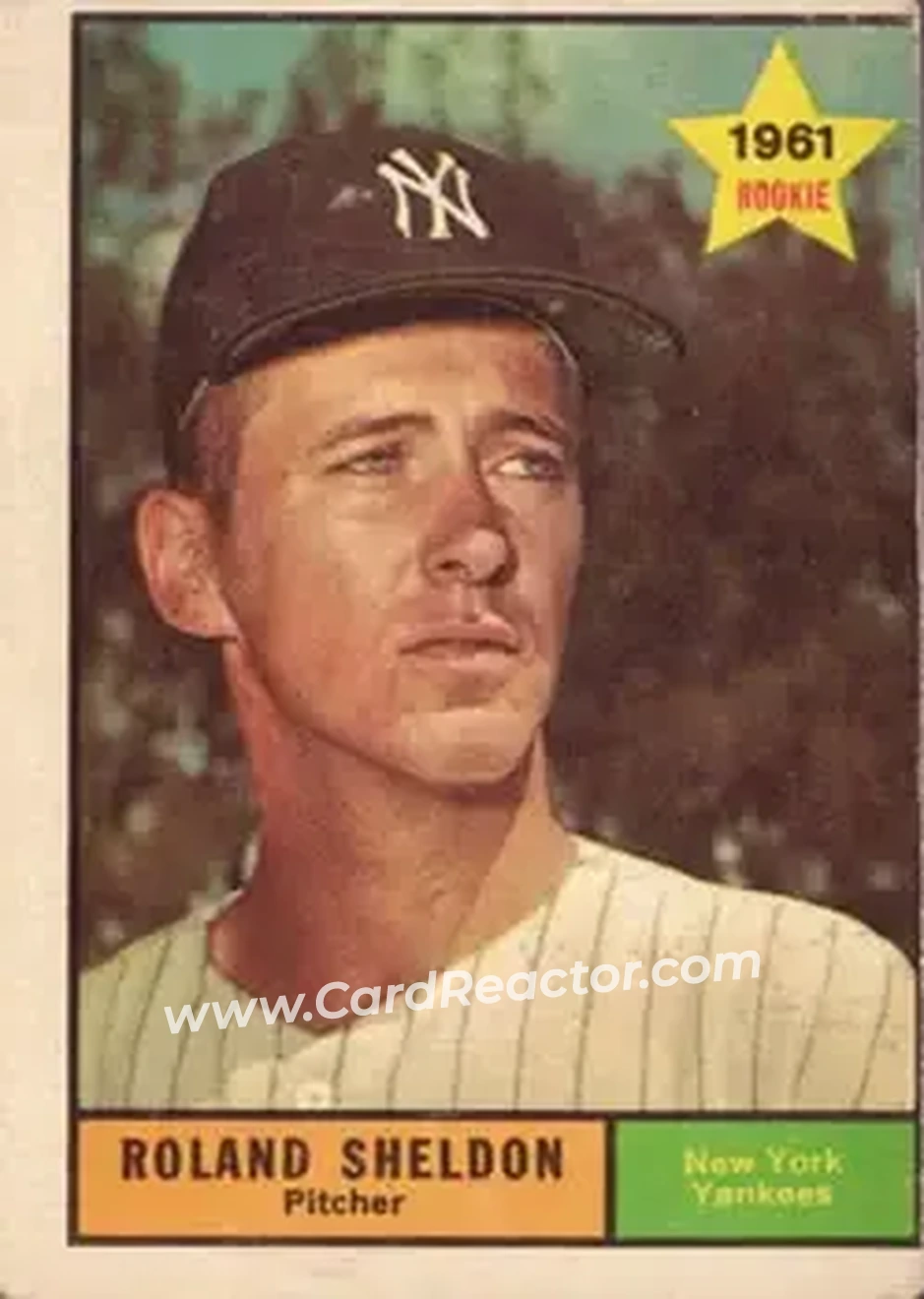 1961 Topps #541 - Roland Sheldon - New York Yankees - Front