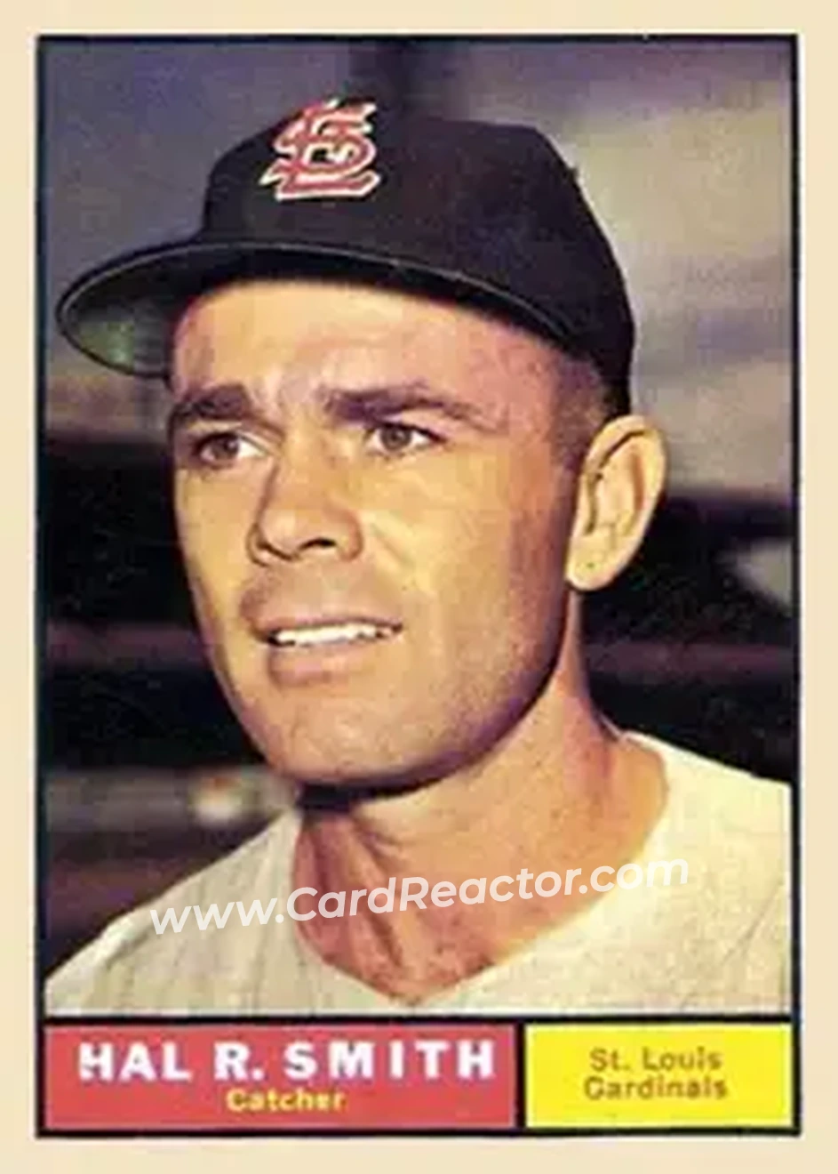 1961 Topps #549 - Hal Smith - St. Louis Cardinals - Front