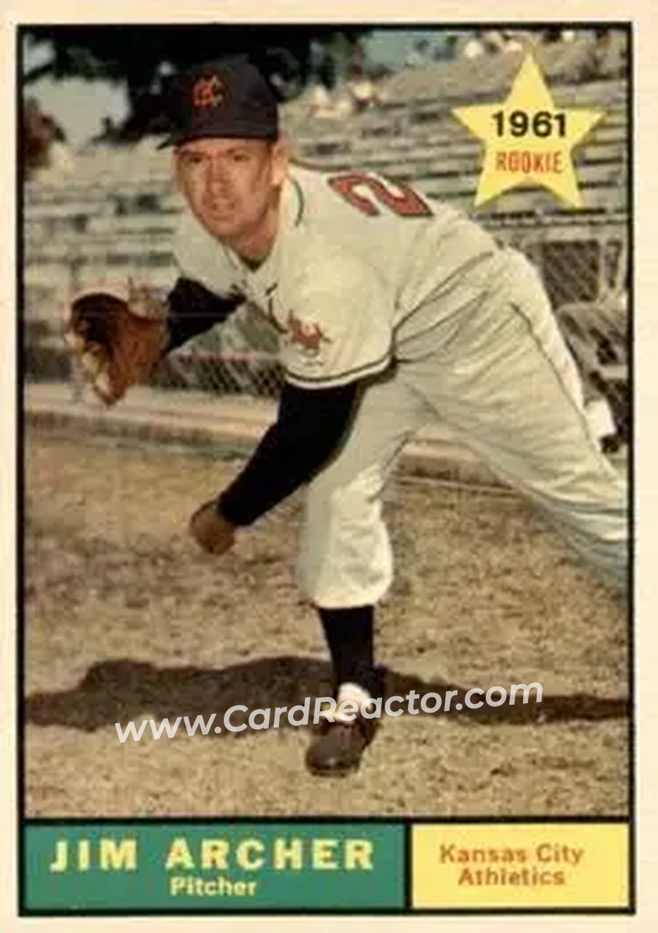 1961 Topps #552 - Jim Archer - Kansas City Athletics - Front
