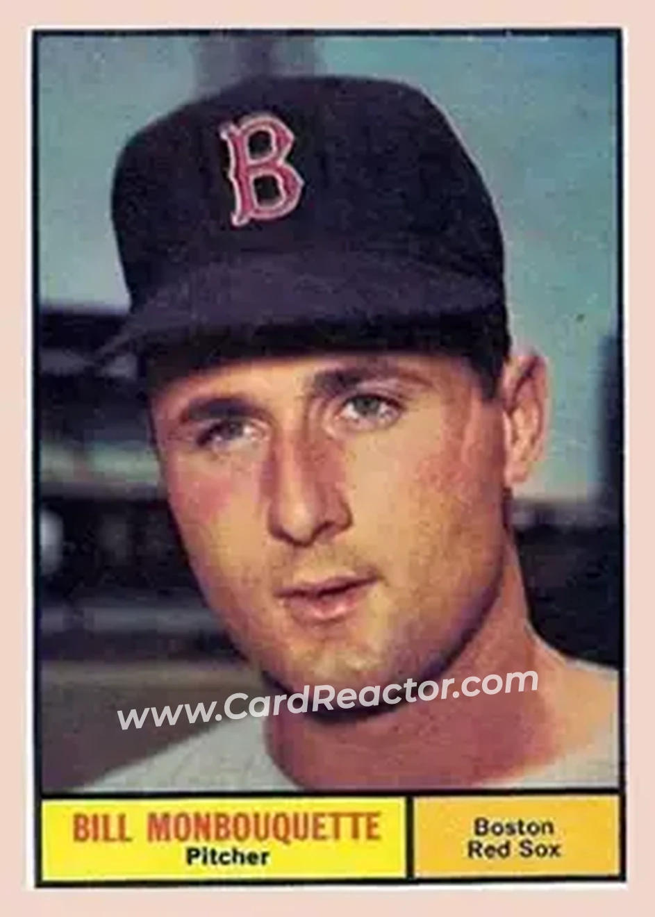 1961 Topps #562 - Bill Monbouquette - Boston Red Sox - Front 1961 Topps #562 - Bill Monbouquette - Boston Red Sox - Front