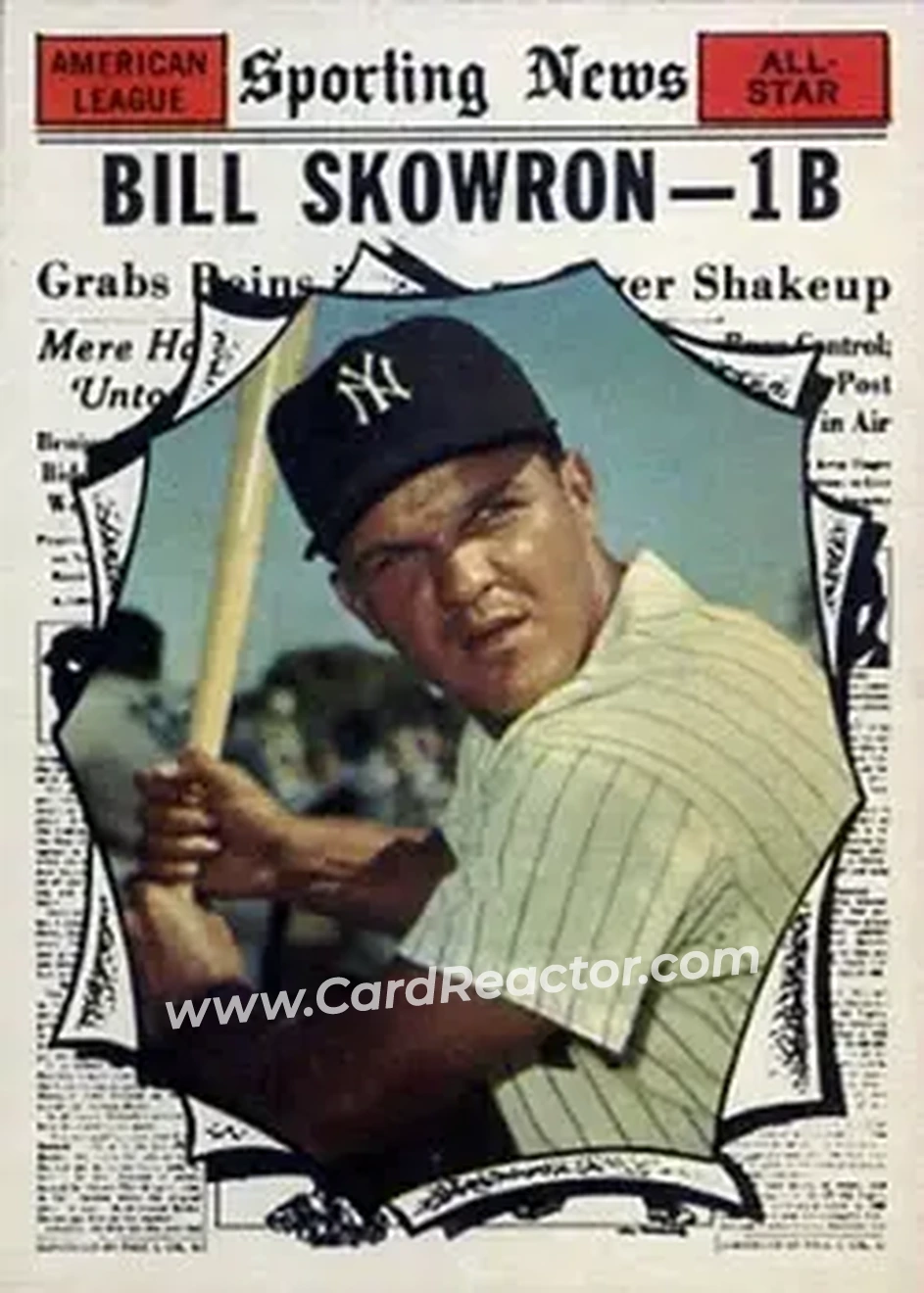 1961 Topps #568 - Bill Skowron - New York Yankees - Front 1961 Topps #568 - Bill Skowron - New York Yankees - Front