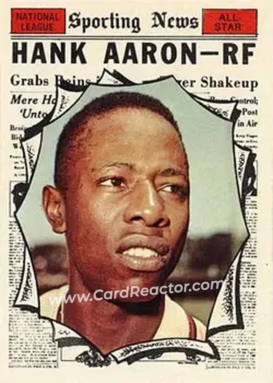 1961 Topps #577 - Hank Aaron - Milwaukee Braves - Front
