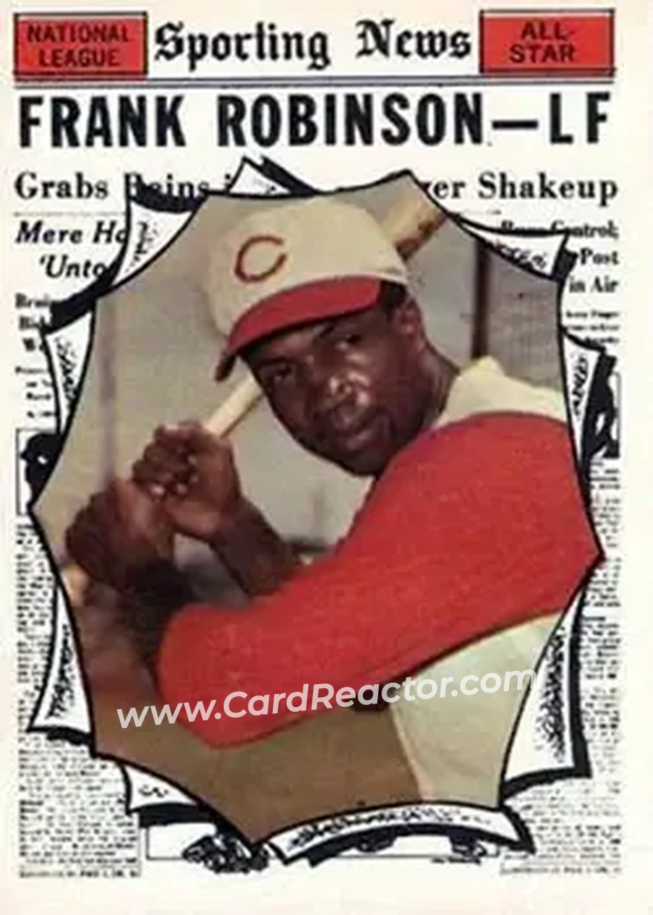 1961 Topps #581 - Frank Robinson - Cincinnati Reds - Front 1961 Topps #581 - Frank Robinson - Cincinnati Reds - Front