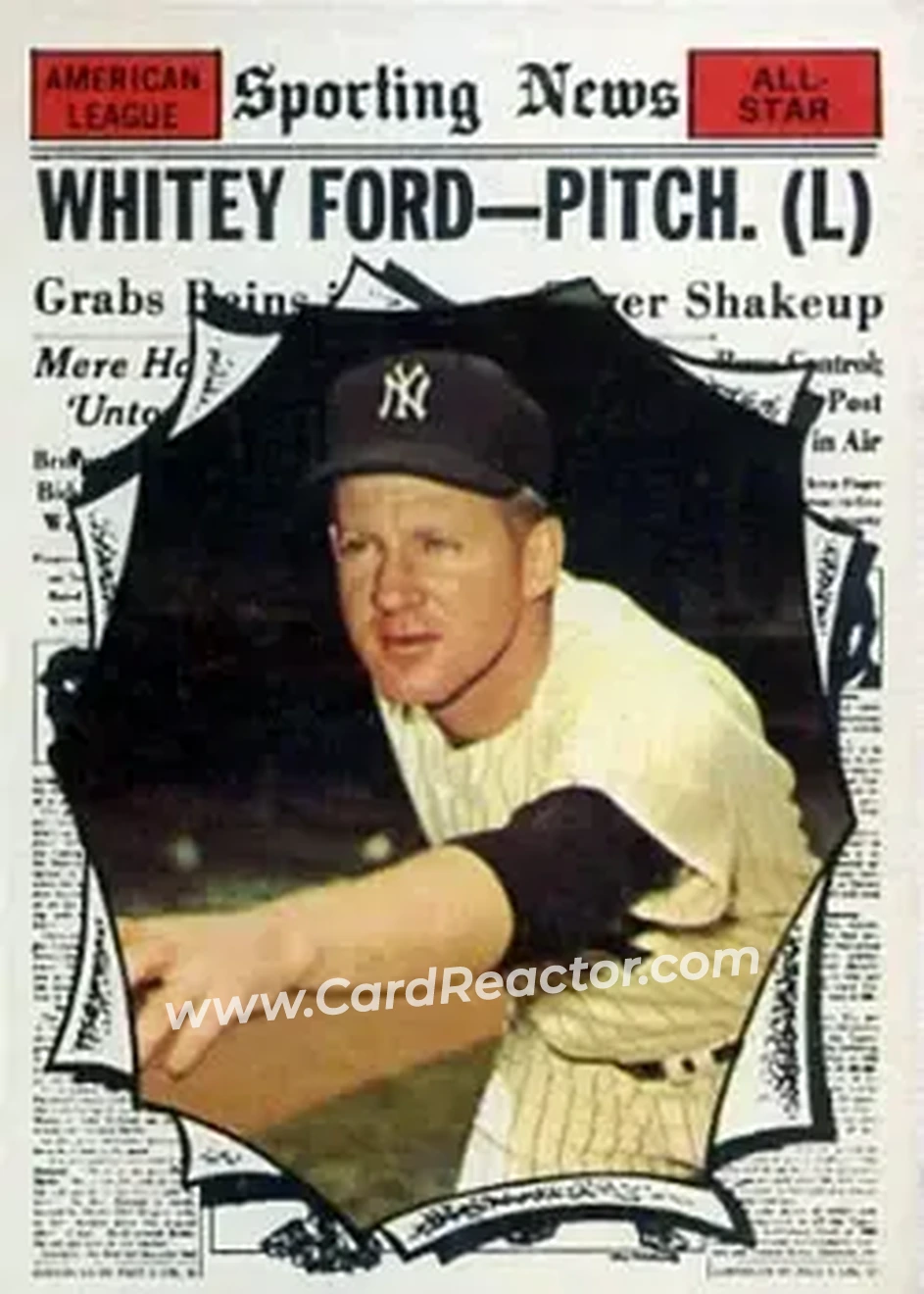 1961 Topps #586 - Ed "Whitey" Ford - New York Yankees - Front 1961 Topps #586 - Ed "Whitey" Ford - New York Yankees - Front