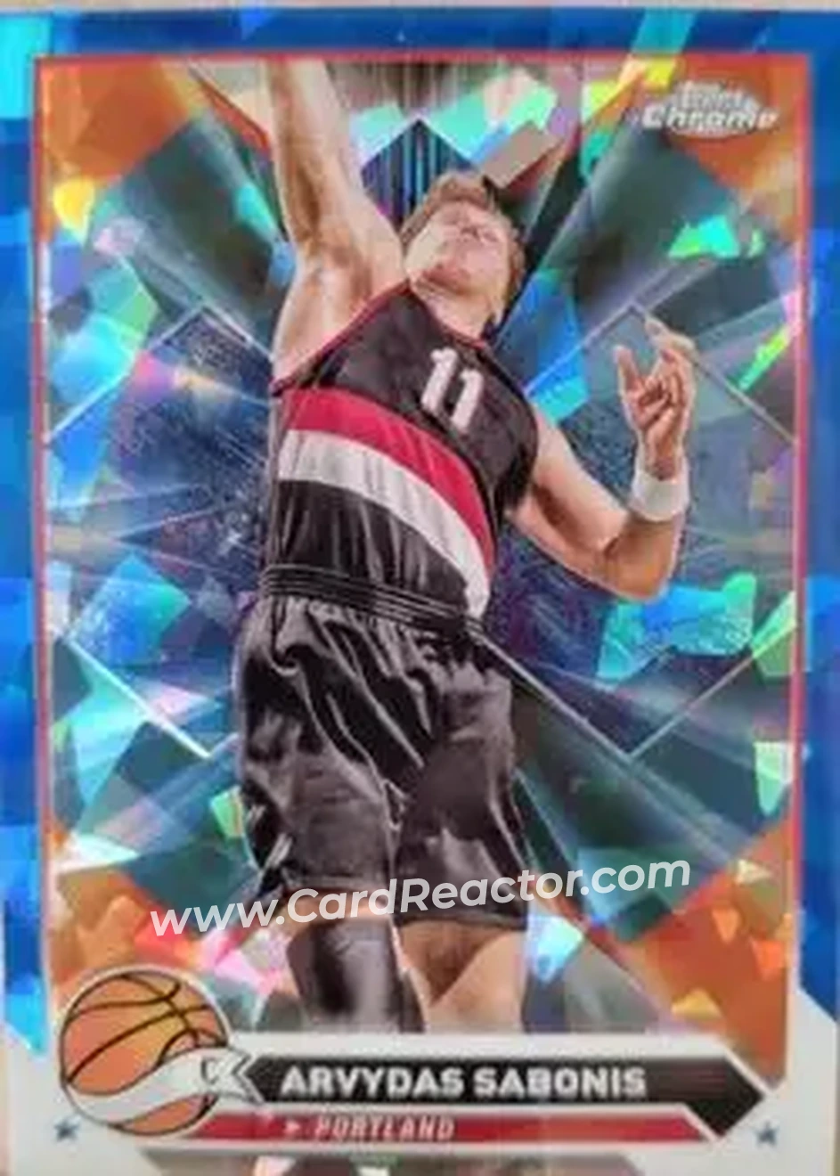 2023-24 Topps Chrome Sapphire Edition #17 - Arvydas Sabonis - Portland Trail Blazers