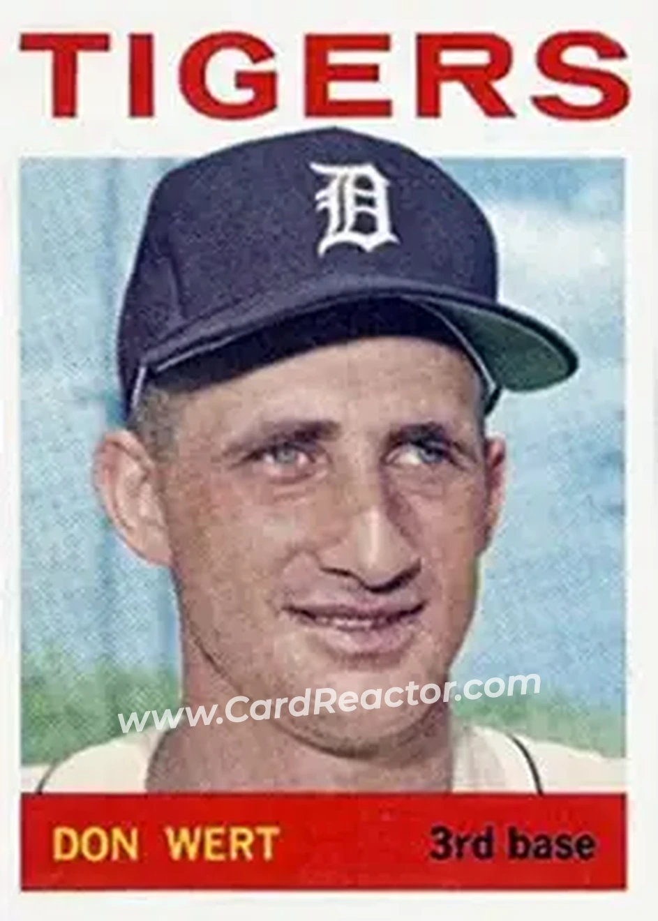 1964 Topps #19 - Don Wert - Detroit Tigers - Front