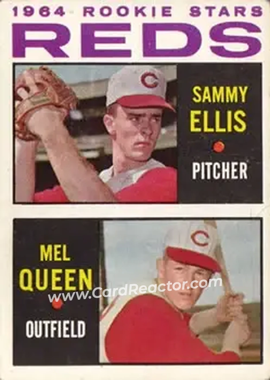 1964 Topps #33 - Mel Queen) - Cincinnati Reds - Front