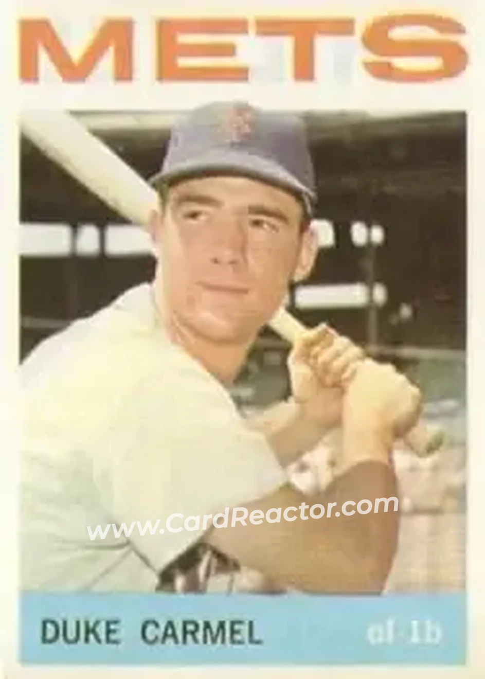 1964 Topps #44 - Duke Carmel - New York Mets - Front 1964 Topps #44 - Duke Carmel - New York Mets - Front
